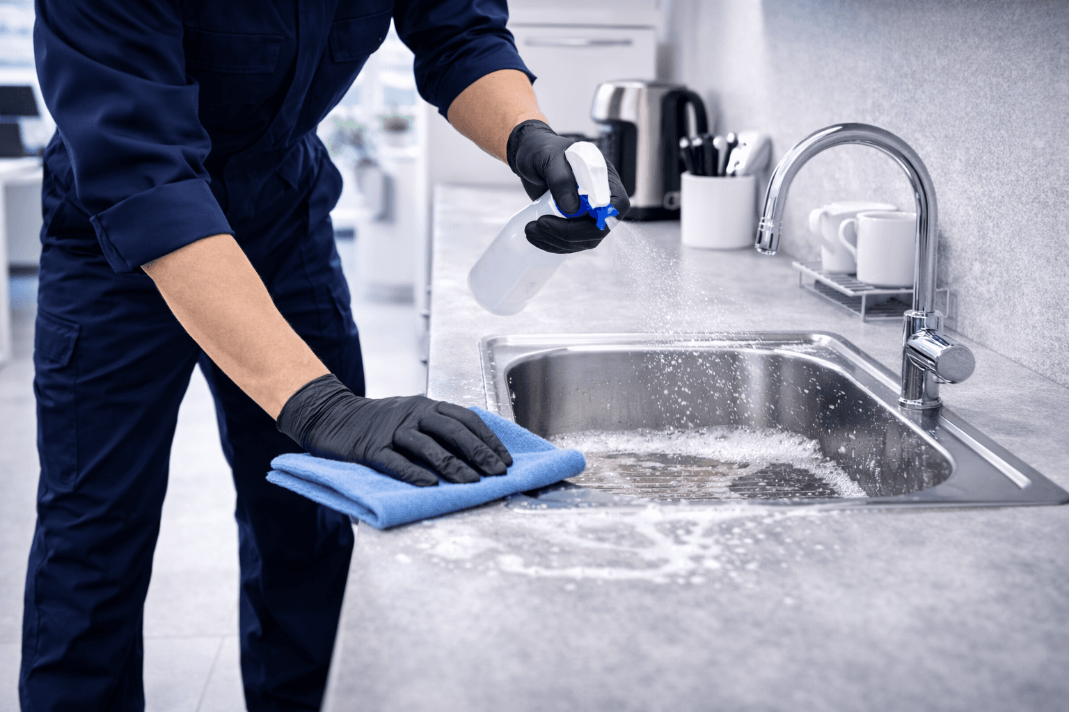 Cleaning Sinks & Countertops