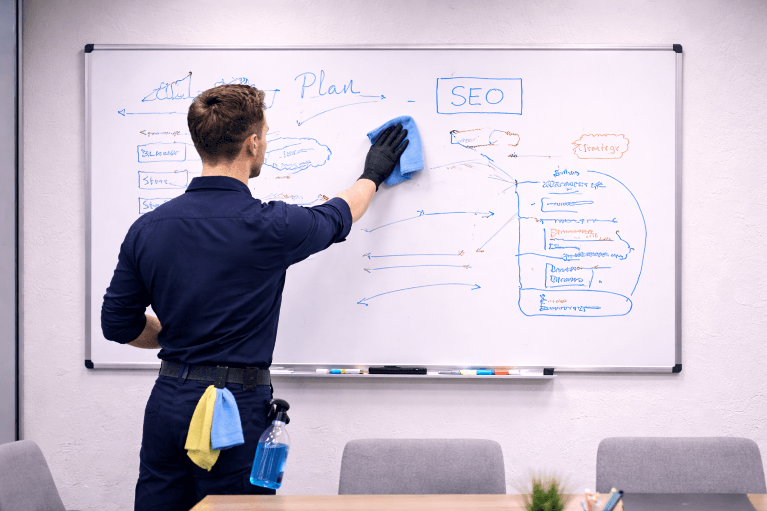 Whiteboard-Reinigung